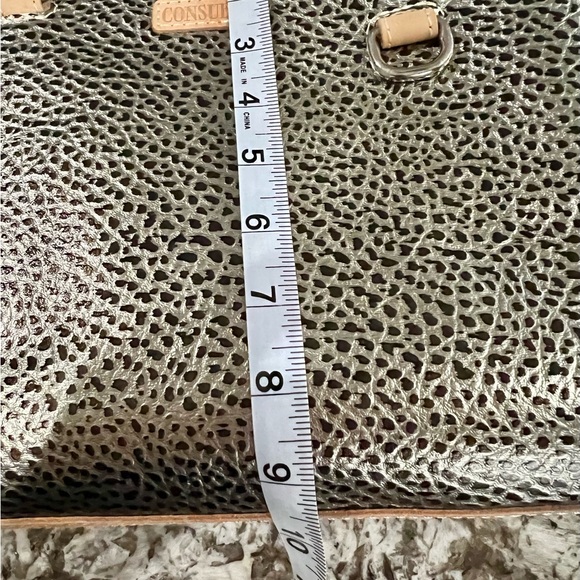 Consuela Wesley Silver and Tan Women's Satchel - Picture 10 of 14